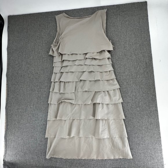 Alfani Layered Tiered Dress Size 2 Scoop Neck Sleeveless Fringe Edges Cotton, Sp - Picture 12 of 16